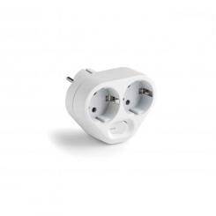 Adaptador doble TT 16A-250V C/interruptor