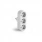 Adaptador triple TT 16A-250V Blanco