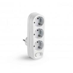 Adaptador triple TT 16A-250V C/interruptor