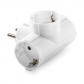 Adaptador triple TT Lateral 16A-250V