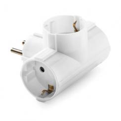 Adaptador triple TT Lateral 16A-250V