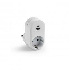Adaptador TT 16A-250V con USB A+C