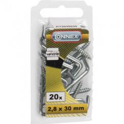 ALCAYATA GALVANIZADA 2,8X30MM blister (20uds)