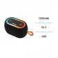 Altavoz Bluetooth LED mongol de 5 W x 2, color negro, con certiﬁcación CE