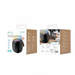 Altavoz inalámbrico portátil con mascarilla, color negro