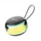 Altavoz pequeño Bluetooth con iluminación RGB colorida, batería grande de 5 W y 500 mAh, compatible con USB, tarjeta TF, entrada auxiliar, reproducción de música por Bluetooth, compatible con modo de par TWS CE negro