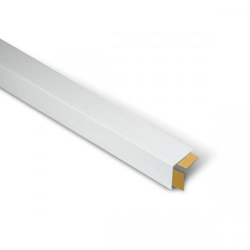 Ángulo PVC 25x25mm. Long. 250 cm. Adhesivo / Blanco. Granel