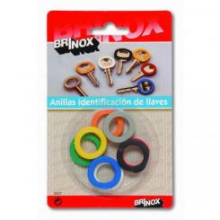 Anilla identificacion llave / 8 colores. Blister 8 uds.