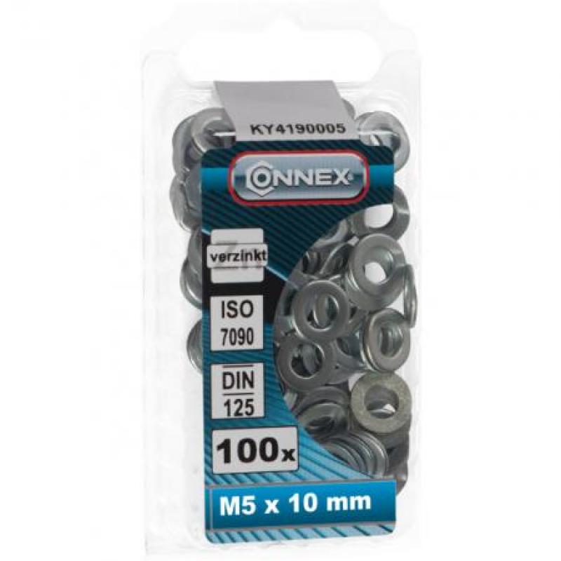 ARANDELA GALVANIZADA M5X10MM / DIN 125 (100)