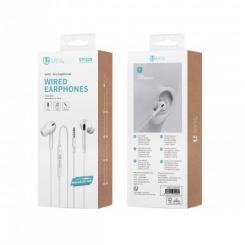 Auriculares con cable internos serie IP 3.5Jack con CE ES blanco trigo