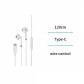 Auriculares con cable semi-in-ear EP1675 con interfaz tipo C, color blanco