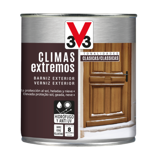 BARNIZ CLIMAS EXTREMOS TONALIDADES CLASICAS SAPELI 750ML