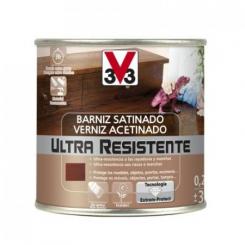 BARNIZ INTERIOR ULTRA RESISTENTE SATINADO 250ML CAOBA