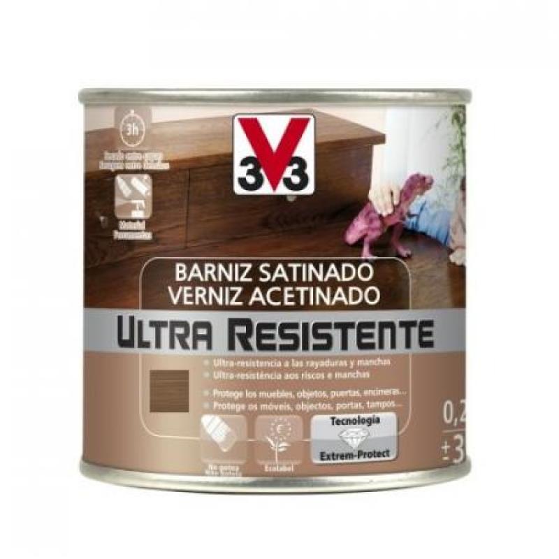 BARNIZ INTERIOR ULTRA RESISTENTE SATINADO 250ML NOGAL