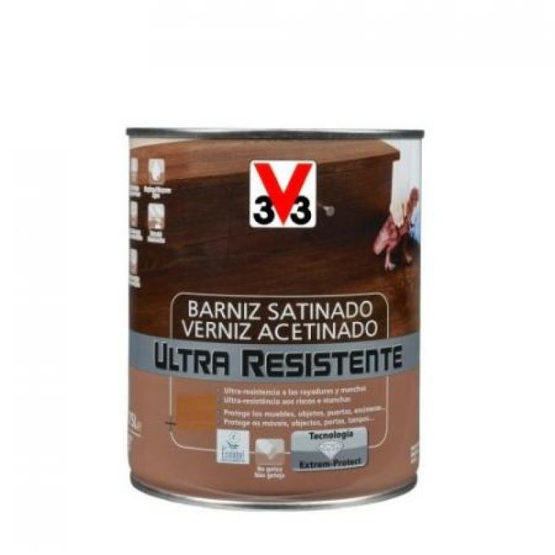 BARNIZ INTERIOR ULTRA RESISTENTE SATINADO 750ML CEREZO