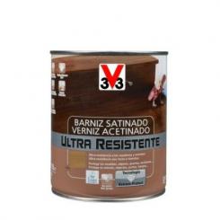 BARNIZ INTERIOR ULTRA RESISTENTE SATINADO 750ML ROBLE OSCURO
