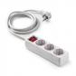 Base 3 tomas TT C/Int.Cable 3 m.