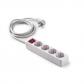 Base 4 tomas TT C/Int.Cable 3 m.