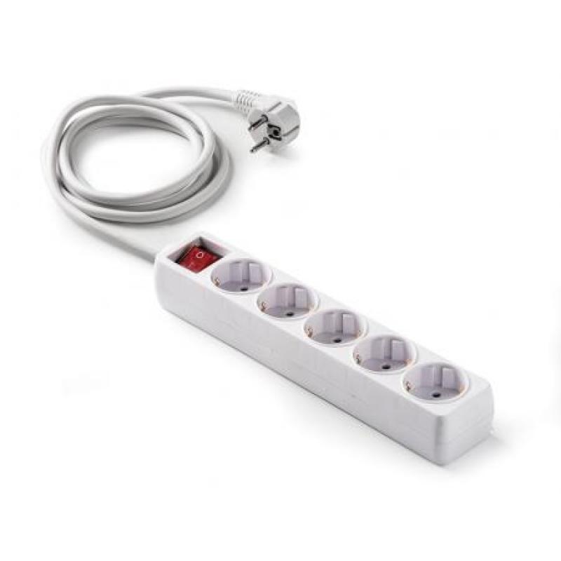 Base 5 tomas TT C/Int.Cable 1,5 m.