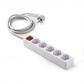 Base 5 tomas TT C/Int.Cable 3 m.