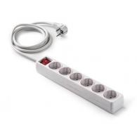 Base 6 tomas TT C/Int.Cable 3 m.
