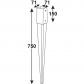 base-poste-impacto-gal-71x150x750mm