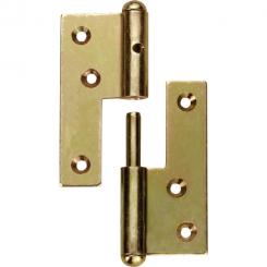 BISAGRA PORTON AMARILLO ZN IZQ 80MM