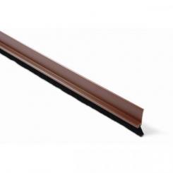 Burlete bajo puerta. 100 cm. Pelo 13 mm Adhesivo / Marron. Blister 1 tira