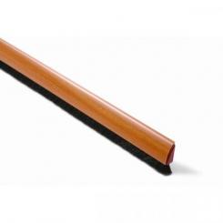 Burlete Curvado. 100 cm. Pelo 13 mm Adhesivo / Madera clara. Blister 1 tira