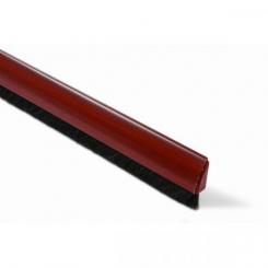 Burlete Curvado. 100 cm. Pelo 13 mm Adhesivo / Madera oscura. Blister 1 tira