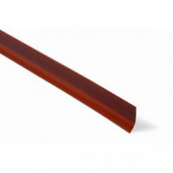 Burlete Goma bajo puerta. 100 cm. Adhes. / Madera oscura. Blister 1 tira