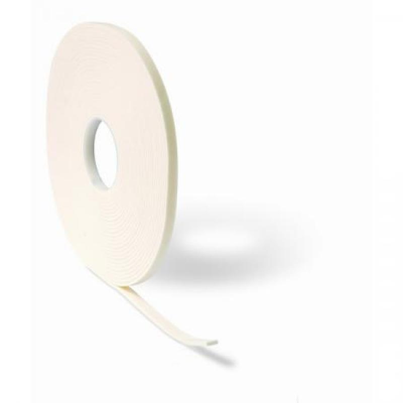 Burlete PVC puertas y ventanas.Adhes.4x12 mm x15m / Blanco. Blister 1 rollo