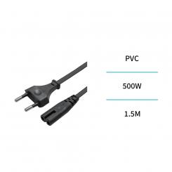 Cable de alimentacion 500W 1.5m – Negro