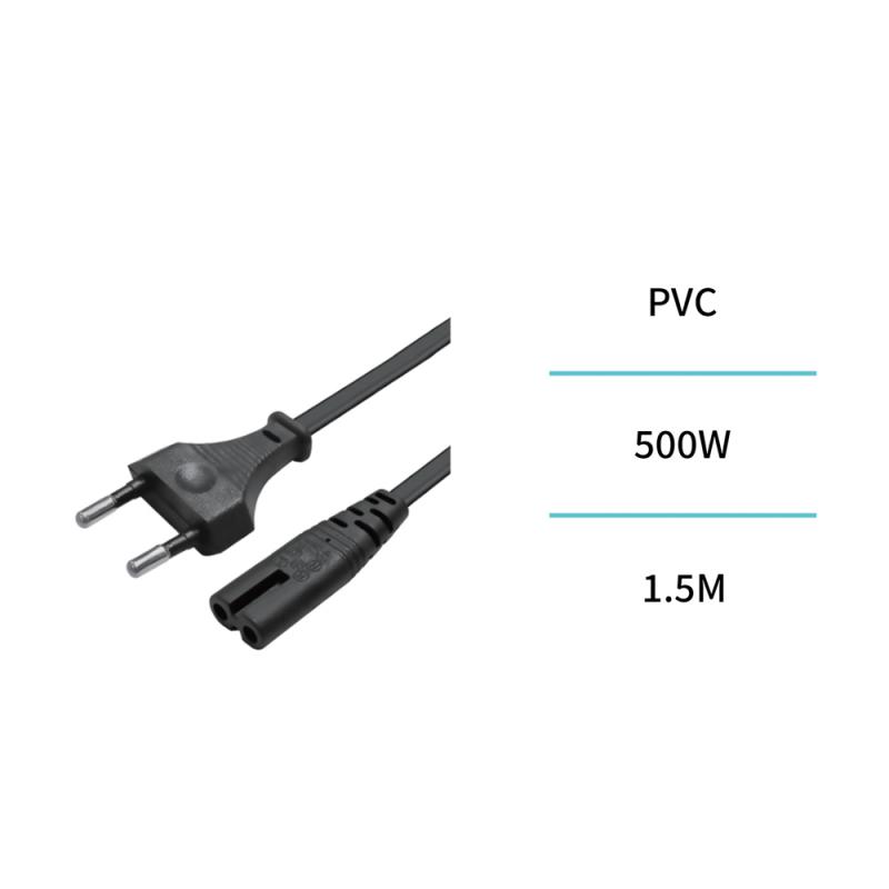 Cable de alimentacion 500W 1.5m – Negro