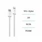 Cable trenzado de alta densidad PD30W C-L 1M CE blanco gris OD3.8