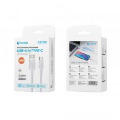 Cable USB a Tipo-C 3.4A 1m – Blanco