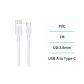 Cable USB a Tipo-C 3.4A 1m – Blanco