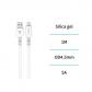 Cable USB a Tipo-C 5A carga rapida – Blanco