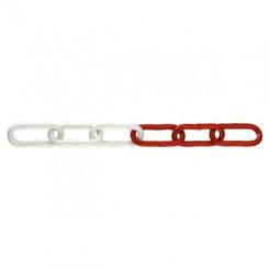 CADENA HIERRO  ROJA Y BLANCA en bobina 15M 42X11X6MM 5685-1