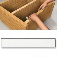 Canto embellecedor Adhesivo. 19 mm x 5 m / Blanco. Blister 1 rollo