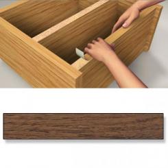 Canto embellecedor Adhesivo. 19 mm x 5 m / Madera nogal. Blister 1 rollo