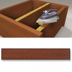 Canto embellecedor Preencolado. 22 mm x 5 m / Madera sapeli. Blister 1 rollo