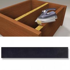 Canto embellecedor Preencolado. 22 mm x 5 m / Negro. Blister 1 rollo