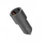 Cargador de Coche 2USB, PD 3.0 20W A+C Aluminio Tipo Pistola Gris CE