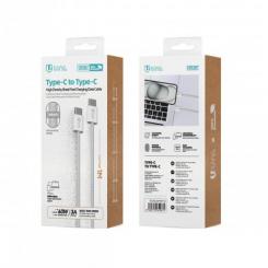 CE blanco gris OD3.2 del cable de carga r·pido trenzado de alta densidad C-C el 1M de 3A PD60W