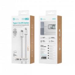 CE blanco gris OD3.8 del cable trenzado de alta densidad C-L el 1.5M de PD30W