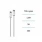 CE blanco gris OD4.2 Cable de carga rápida trenzado de alta densidad C-C el 1.5M 240W
