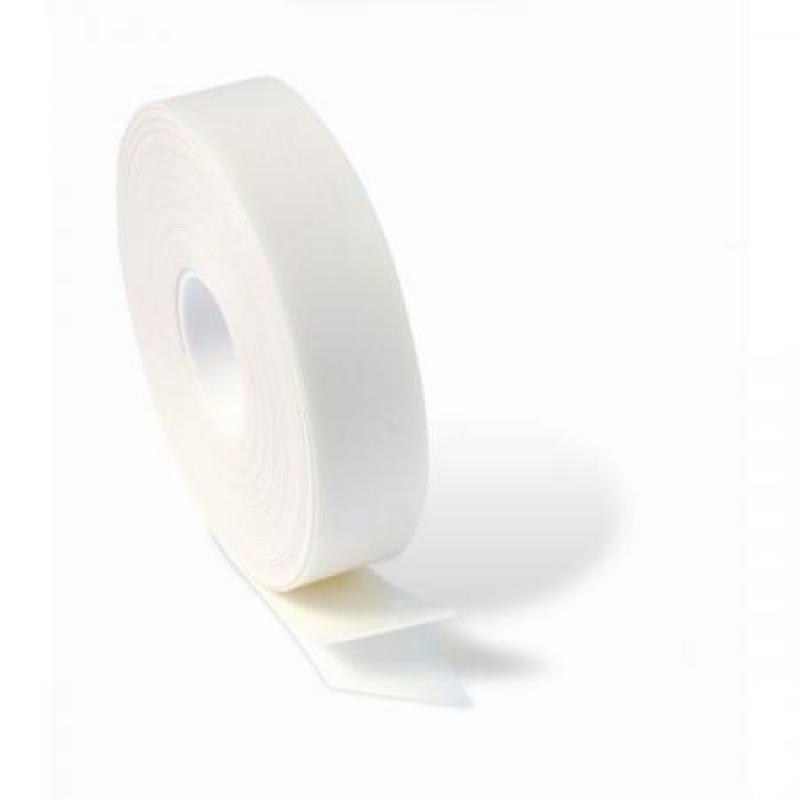 Cinta adhesiva a las dos caras. 19 mm x 500 cm / Blanco. Blister 1 rollo