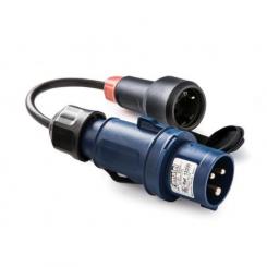 Clavija 2P+T Base 2P+TTL cable 25 cm.