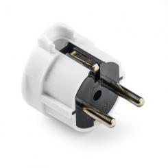Clavija 4,8mm TT Lat.16A-250V Blanco